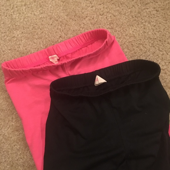 Kids Pink and Black Legging Bundle - Picture 3 of 5